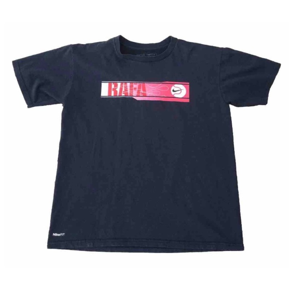 Vintage Nike Rafael Nadal Rafa Double Sided Y2K Tennis T shirt size Small